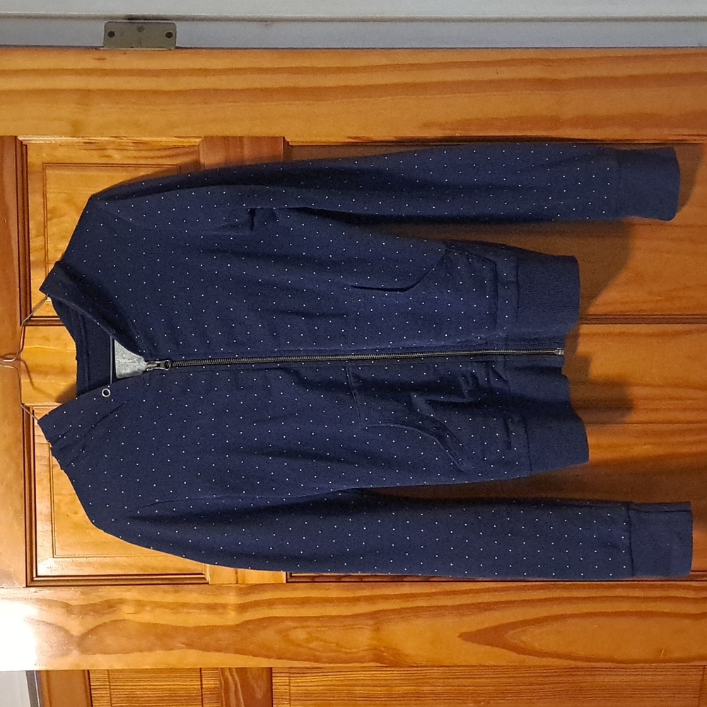 Tildon, Small, Navy Blue, White Dots